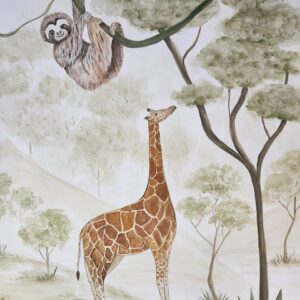 Mural pintado à mão pelo Pólen