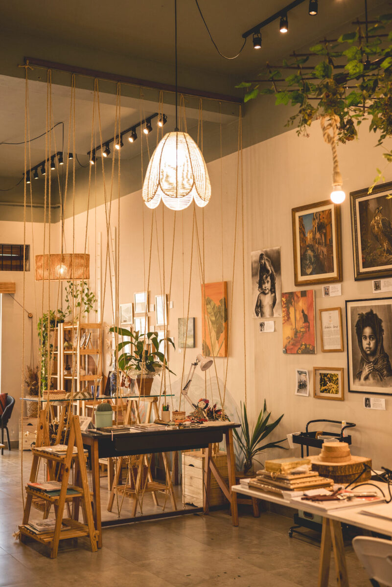 Espaço da galeria e loja do Pólen