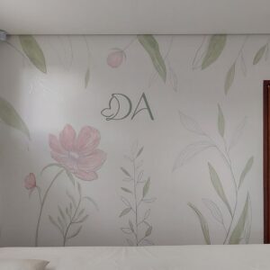 Mural pintado à mão pelo Pólen