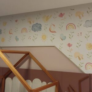 Mural pintado à mão pelo Pólen