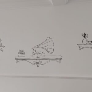 Mural pintado à mão pelo Pólen