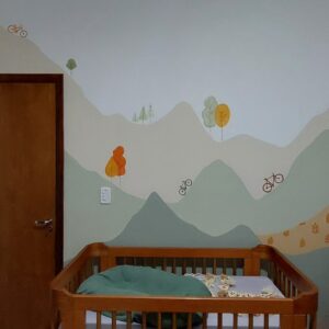 Mural pintado à mão pelo Pólen