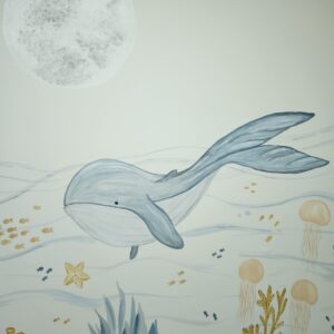 Mural pintado à mão pelo Pólen