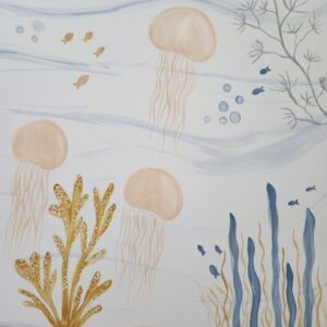 Mural pintado à mão pelo Pólen