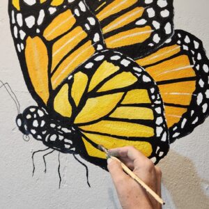 Mural pintado à mão pelo Pólen