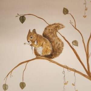Mural pintado à mão pelo Pólen