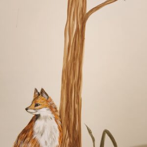 Mural pintado à mão pelo Pólen