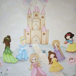 Mural pintado à mão pelo Pólen